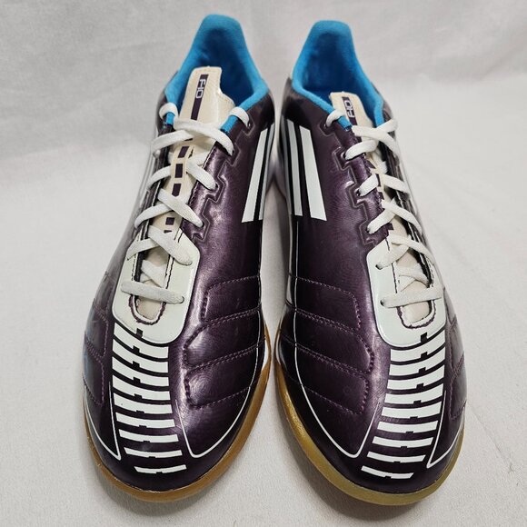 Adidas V22586 Indoor Soccer Shoes F10-F50 Purple White Women's Size - Picture 3 of 14